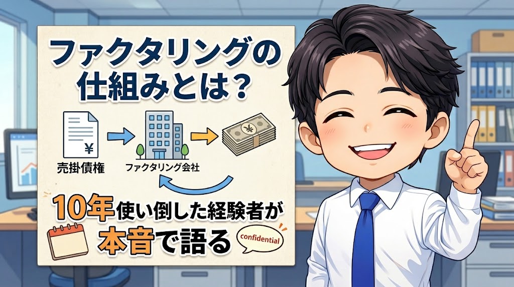 ファクタリングの仕組みとは？10年使い倒した経験者が本音で語る