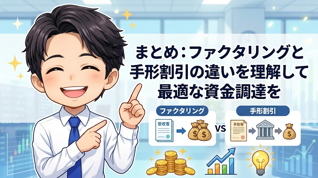 まとめ：ファクタリングと手形割引の違いを理解して最適な資金調達を
