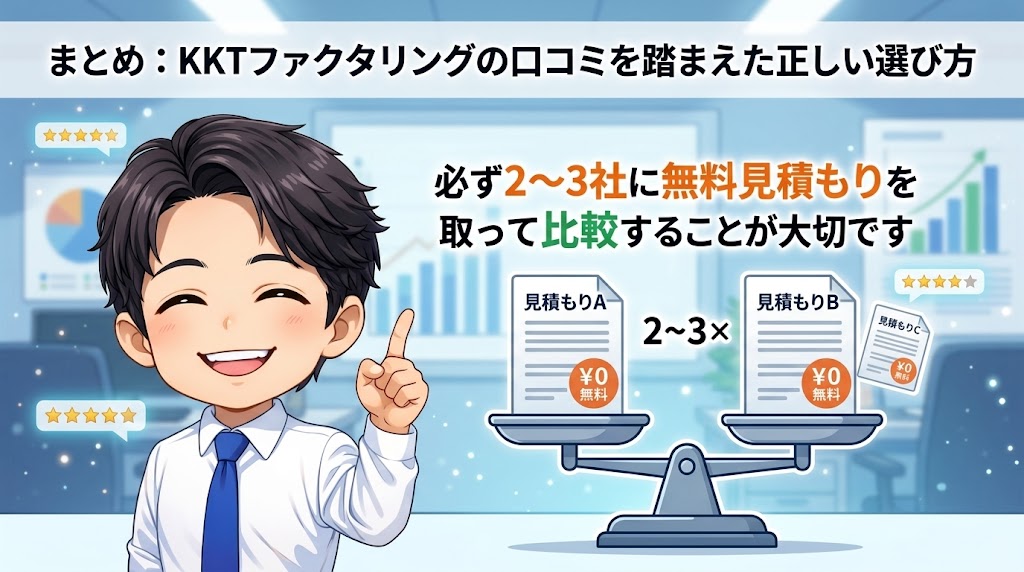 まとめ：KKTファクタリングの口コミを踏まえた正しい選び方