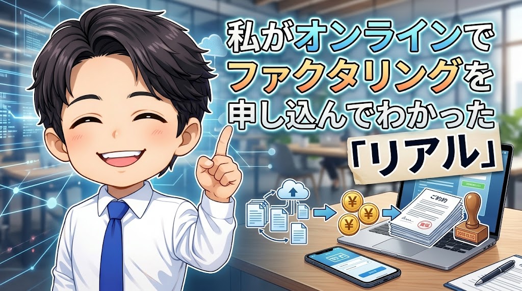私がオンラインでファクタリングを申し込んでわかった「リアル」