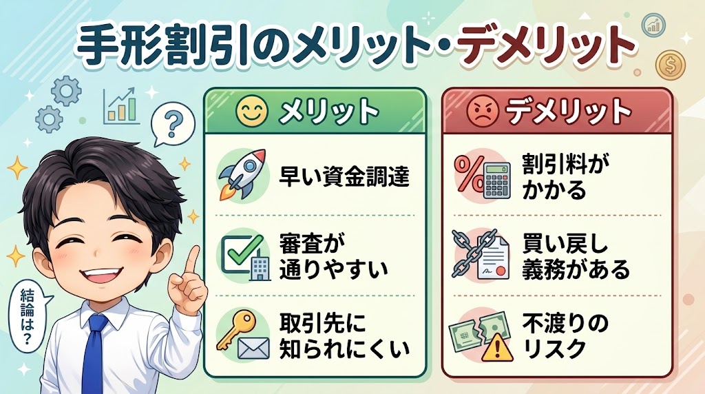手形割引のメリット・デメリット
