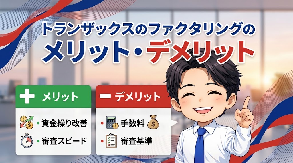 トランザックスのファクタリングのメリット・デメリット
