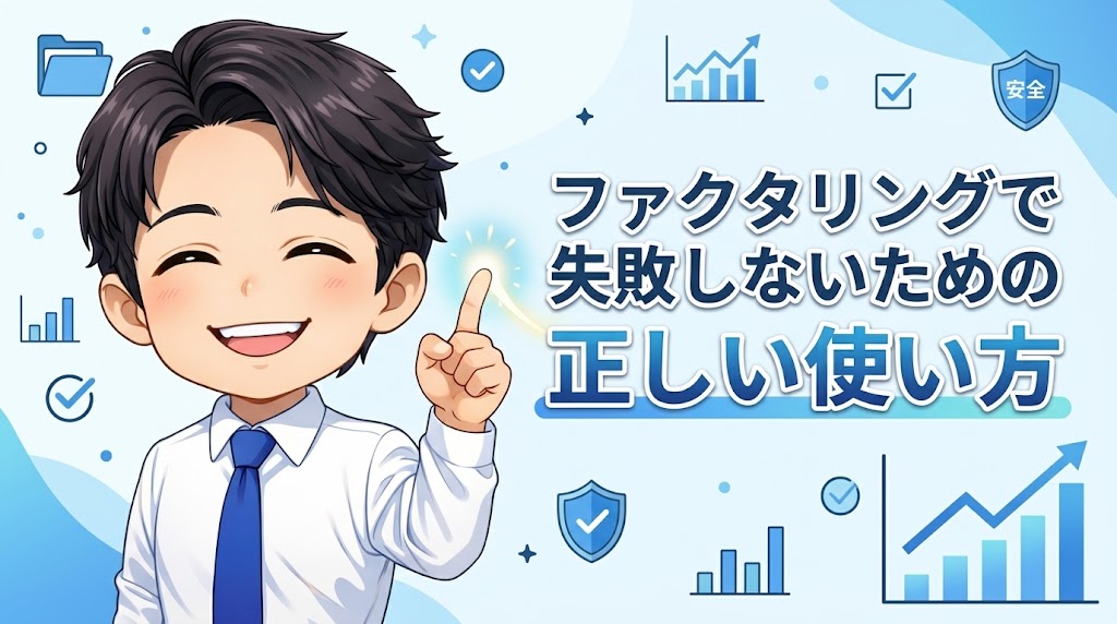 ファクタリングで失敗しないための正しい使い方