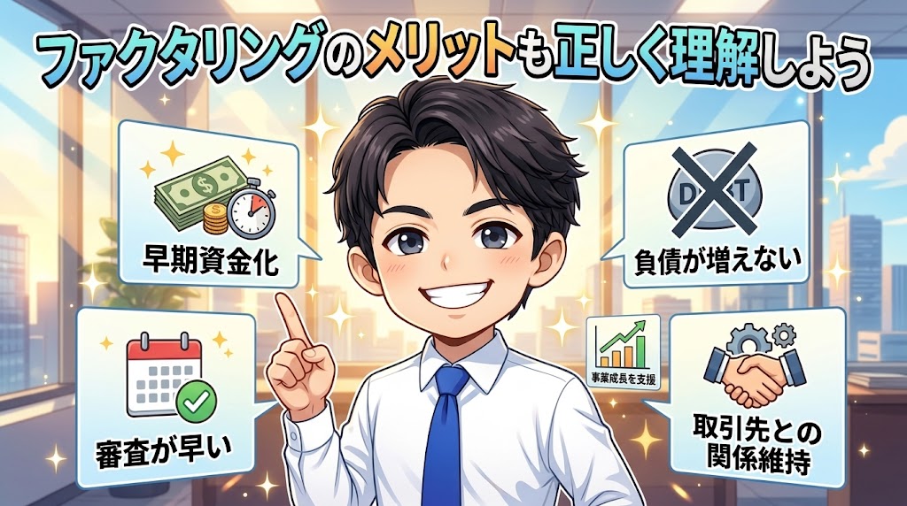 ファクタリングのメリットも正しく理解しよう