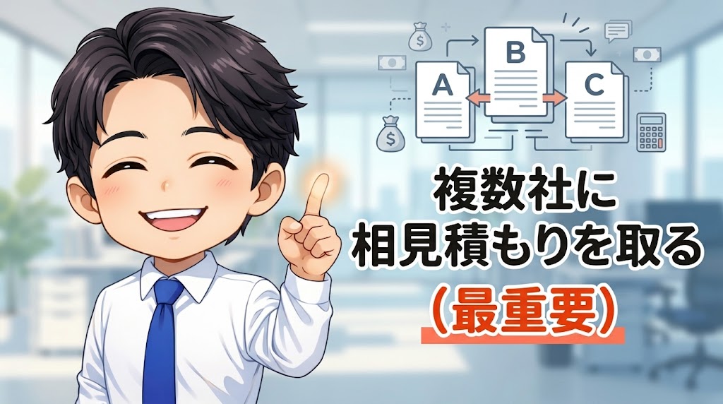 ② 複数社に相見積もりを取る（最重要）