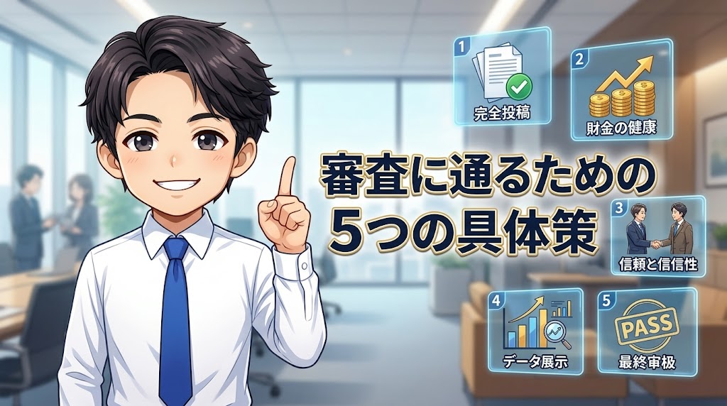 審査に通るための5つの具体策