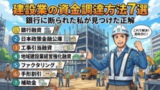 建設業の資金調達方法7選｜銀行に断られた私が見つけた正解