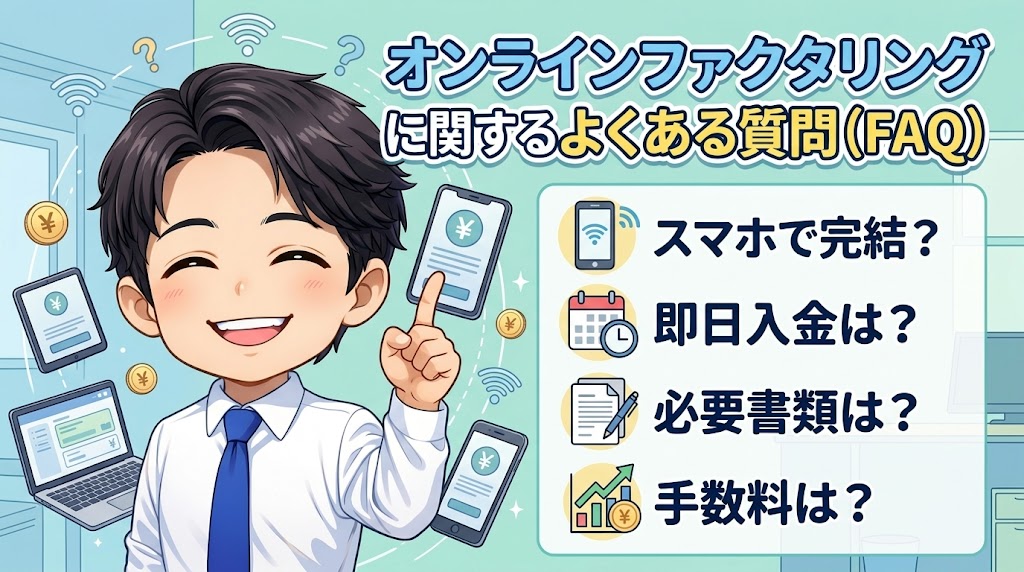 オンラインファクタリングに関するよくある質問(FAQ)