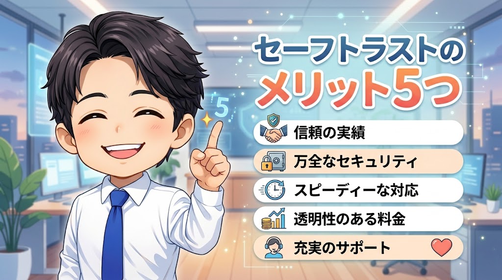 セーフトラスト ファクタリングのメリット5つ