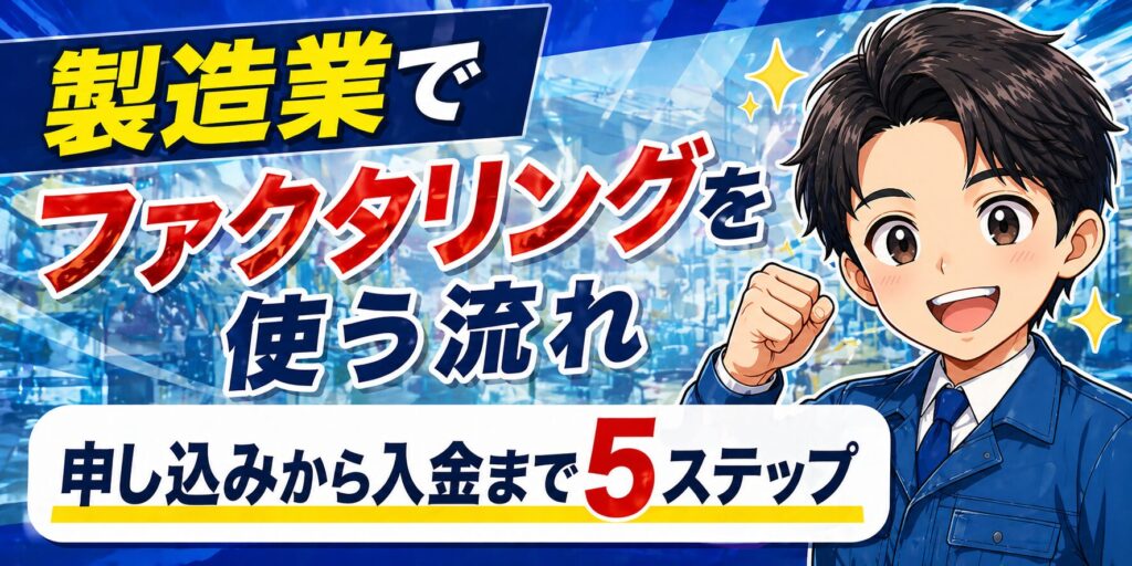 製造業でファクタリングを使う流れ