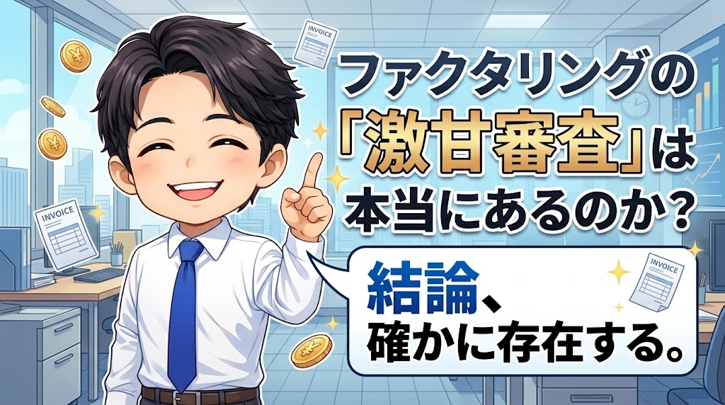 ファクタリングの「激甘審査」は本当にあるのか？結論から言おう