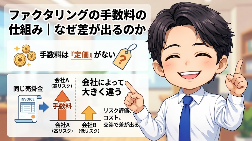 ファクタリングの手数料の仕組み｜なぜ差が出るのか