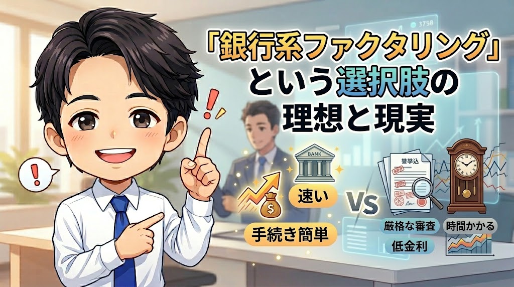 「銀行系ファクタリング」という選択肢の理想と現実