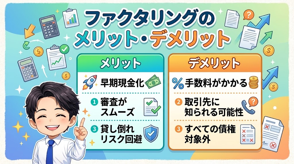 ファクタリングのメリット・デメリット