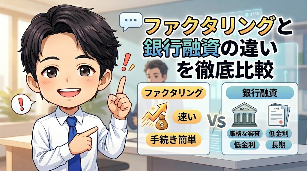 ファクタリングと銀行融資の違いを徹底比較