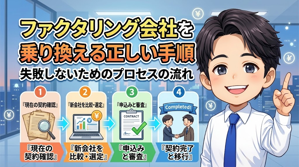 ファクタリング会社を乗り換える際の正しい手順