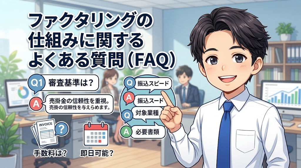 ファクタリングの仕組みに関するよくある質問（FAQ）