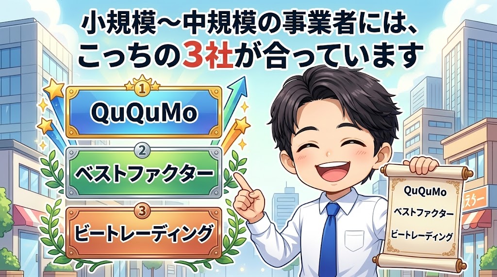 小規模〜中規模の事業者には、こっちの方が合っています