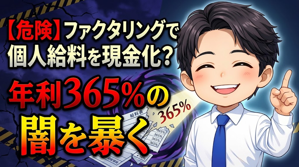【危険】ファクタリングで個人給料を現金化？年利365%の闇を暴く