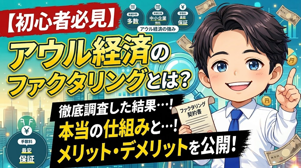 アウル経済のファクタリングとは？特徴と基本情報を整理