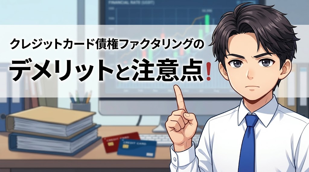 クレジットカード債権ファクタリングのデメリットと注意点