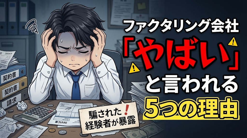 ファクタリング会社が「やばい」と言われる5つの理由