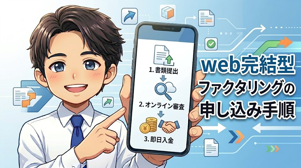 web完結型ファクタリングの申し込み手順｜スマホで5分で完了する方法
