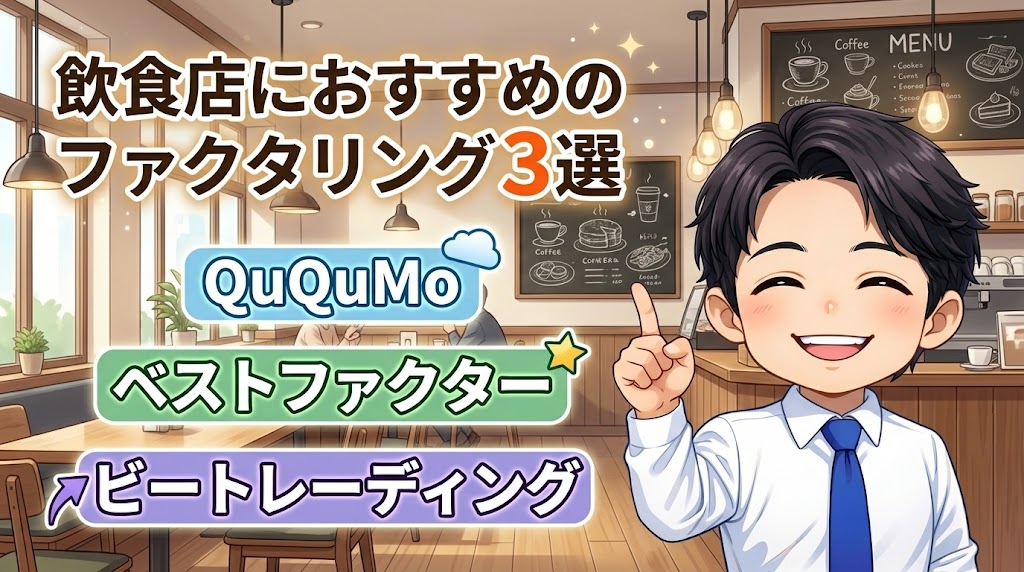 飲食店におすすめのファクタリング会社3選