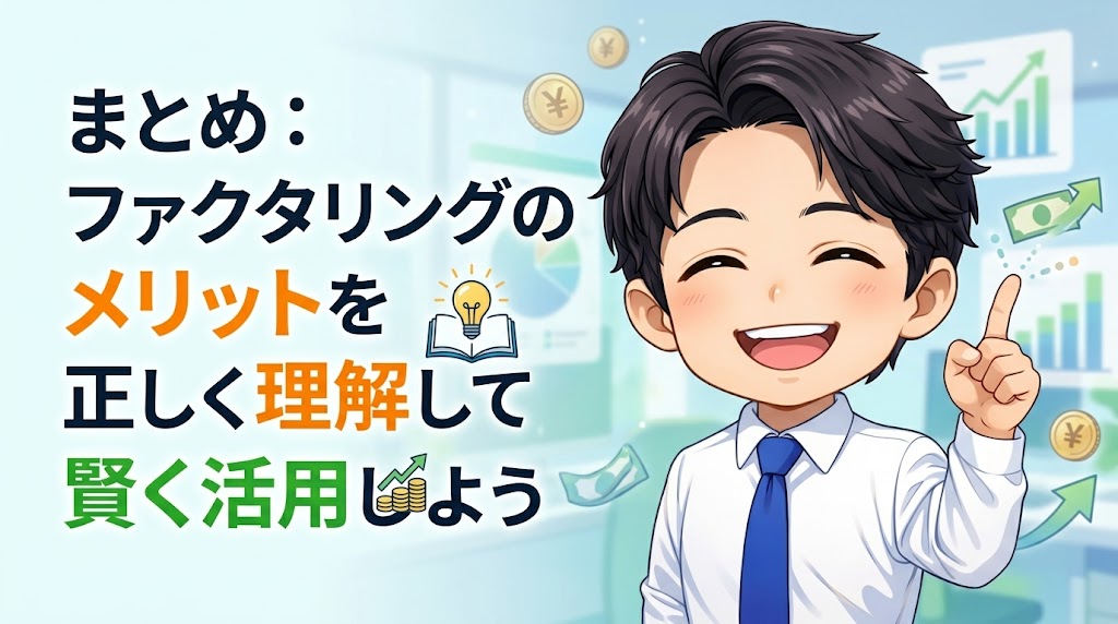 まとめ:ファクタリングのメリットを正しく理解して賢く活用しよう
