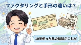 ファクタリングと手形の違いは？10年使った私の結論がこれだ