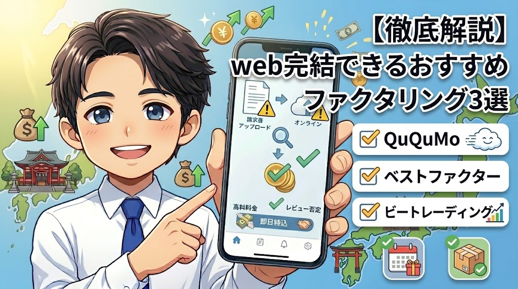 web完結できるおすすめファクタリング会社3選｜実際に使って比較した