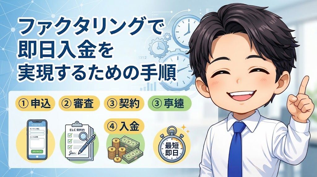 ファクタリングで即日入金を実現するための手順