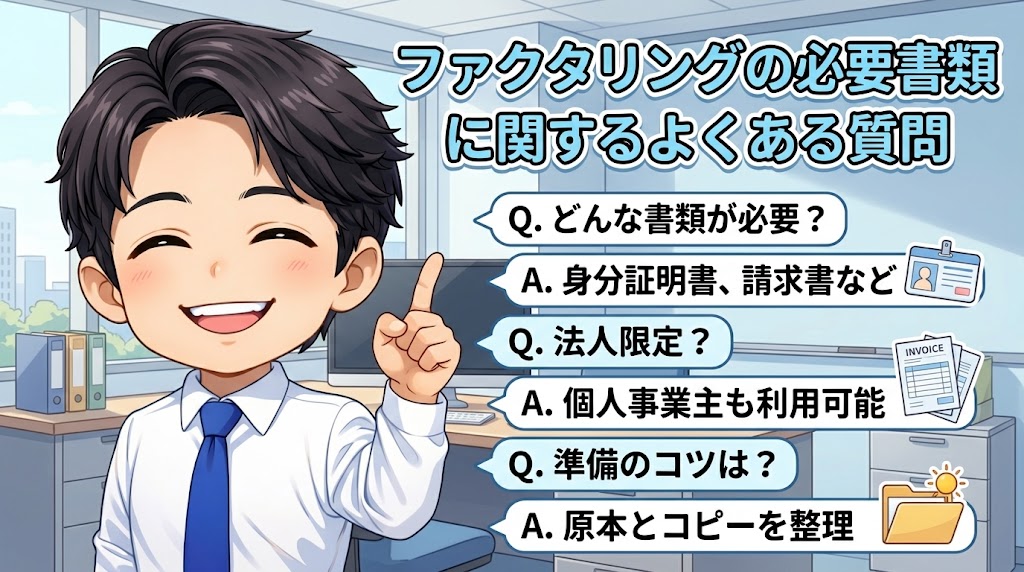 ファクタリングの必要書類に関するよくある質問