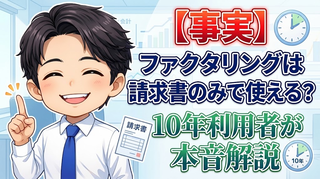 【事実】ファクタリングは請求書のみで使える？10年利用者が本音解説