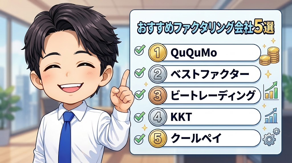 「どこも通らない」人に筆者がおすすめするファクタリング会社5選