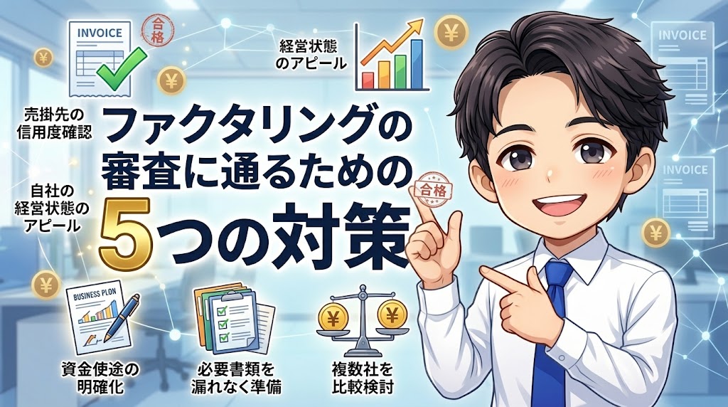 ファクタリングの審査に通るための5つの対策