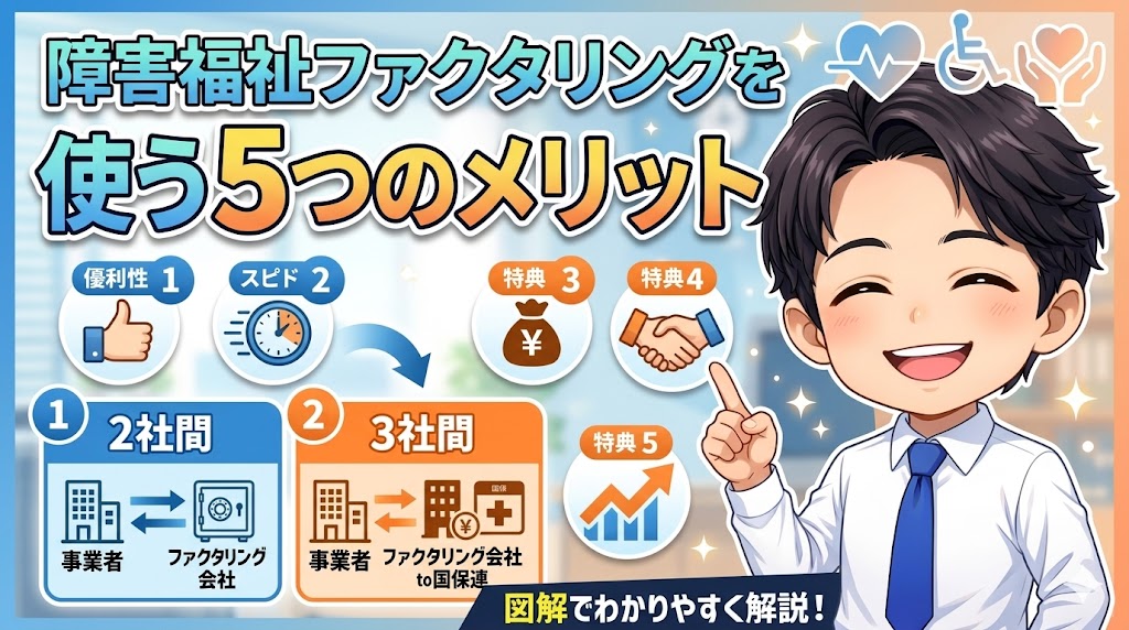障害福祉ファクタリングを使う5つのメリット