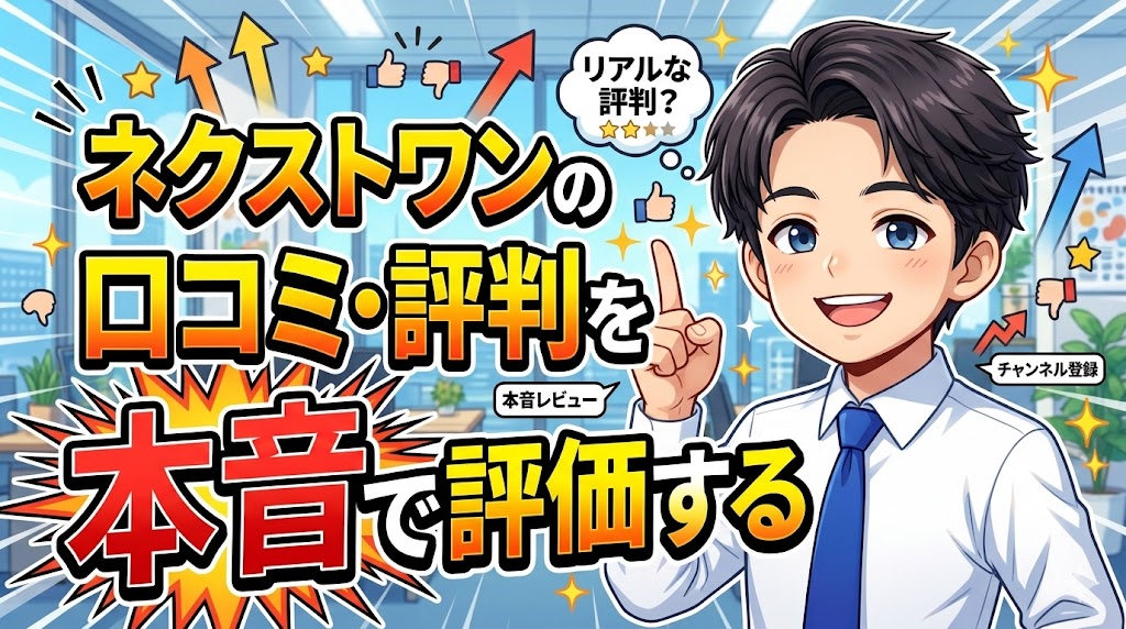 ネクストワンの口コミ・評判を本音で評価する