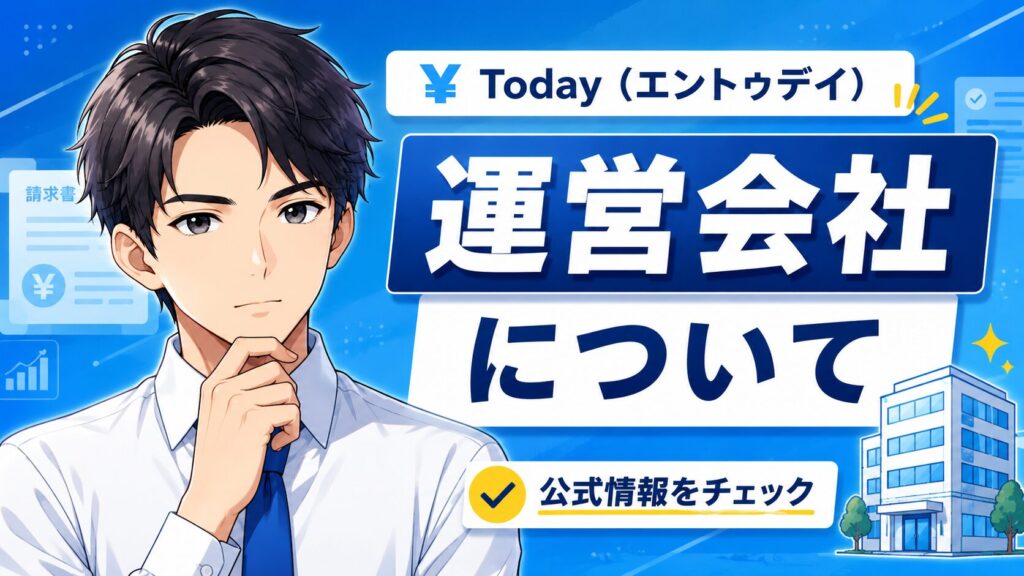 ¥Today（エントゥデイ）の運営会社について