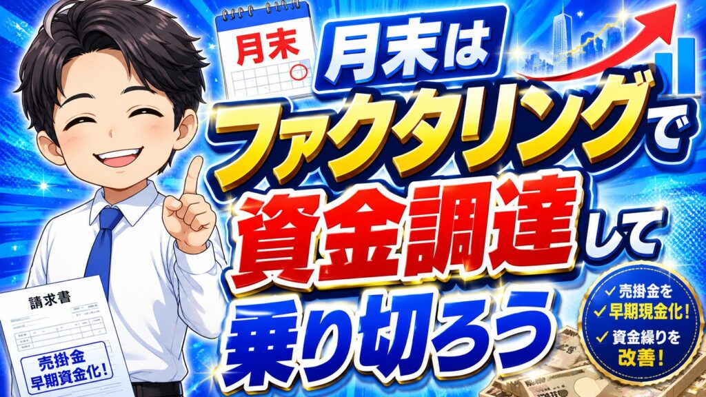 月末はファクタリングで資金調達して乗り切ろう