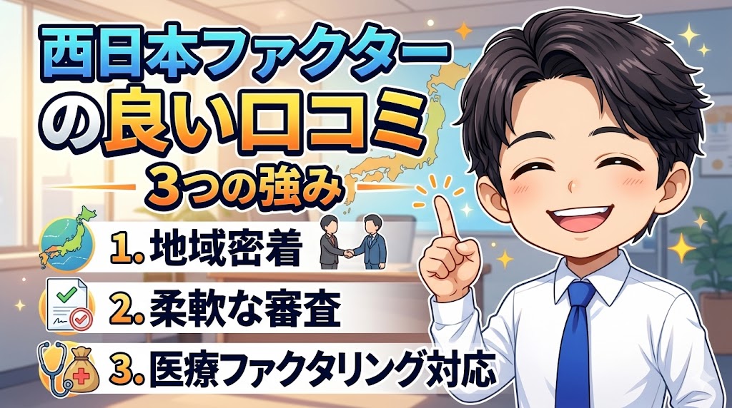 西日本ファクターの良い口コミ・評判から見える3つの強み
