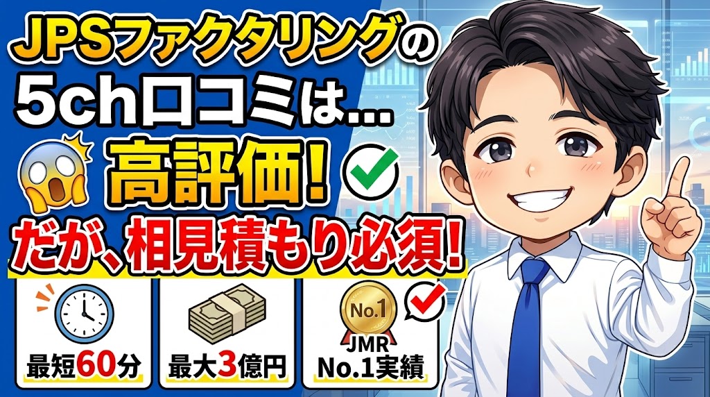 まとめ：JPSファクタリングの5ch口コミは高評価だが、相見積もりは必須