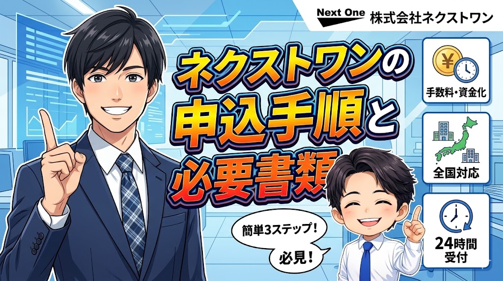 ネクストワンの申込手順と必要書類