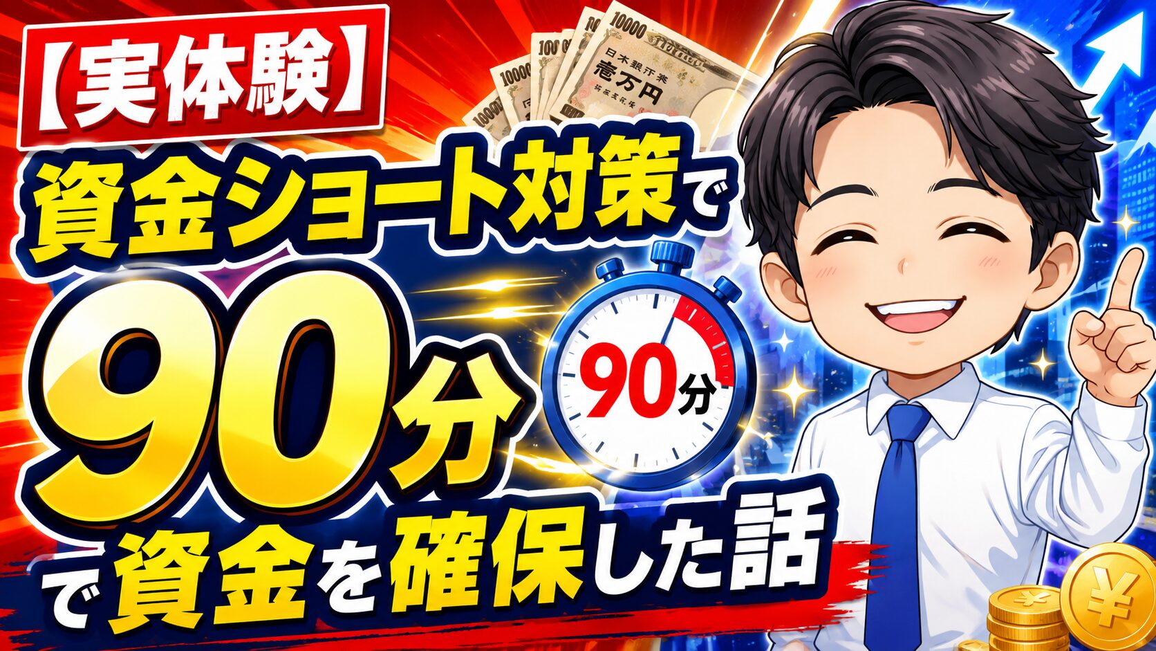 【実体験】資金ショート対策で90分で資金を確保した話