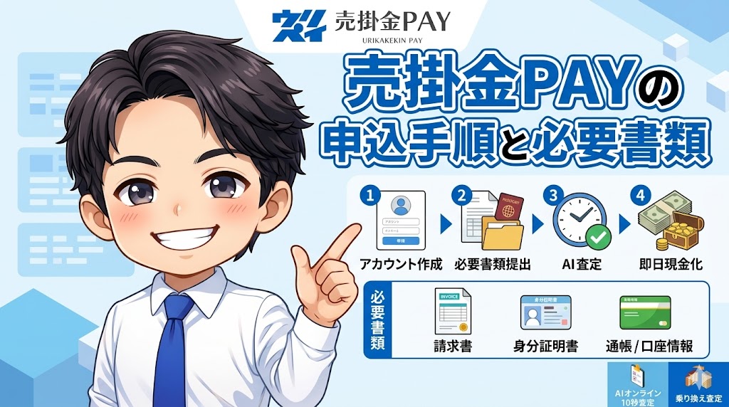 売掛金PAYの申込手順と必要書類