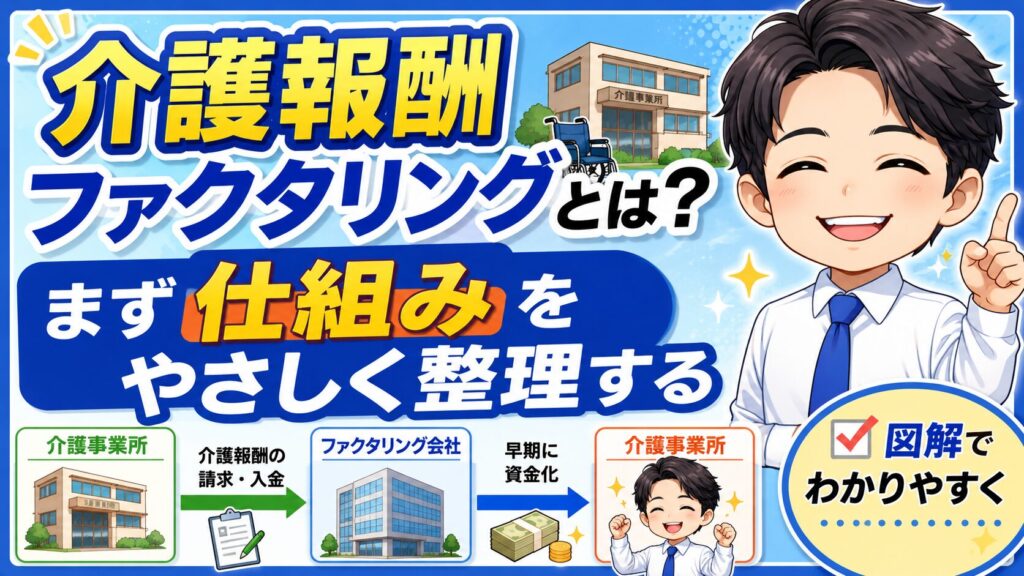 介護報酬ファクタリングとは？まず仕組みをやさしく整理する