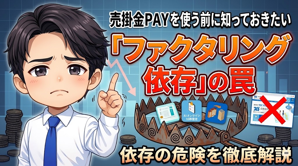 売掛金PAYを使う前に知っておきたい「ファクタリング依存」の罠