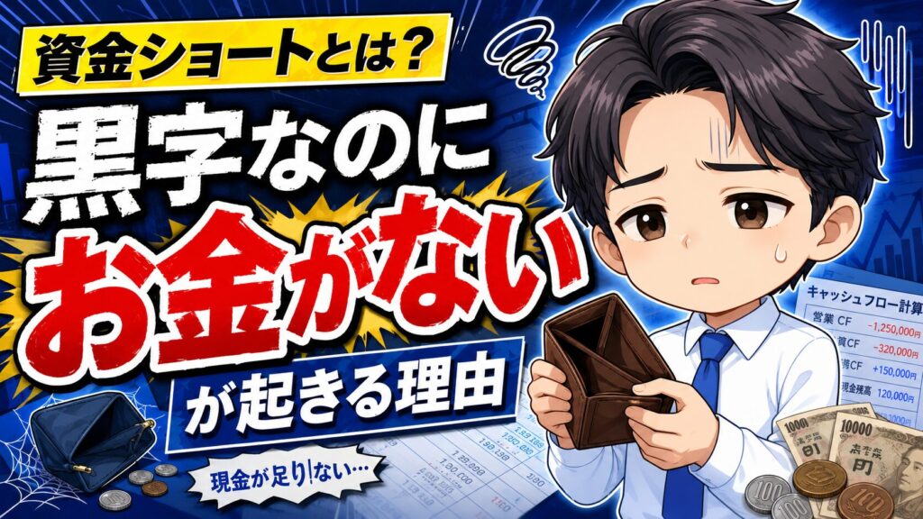 資金ショートとは?「黒字なのにお金がない」が起きる理由