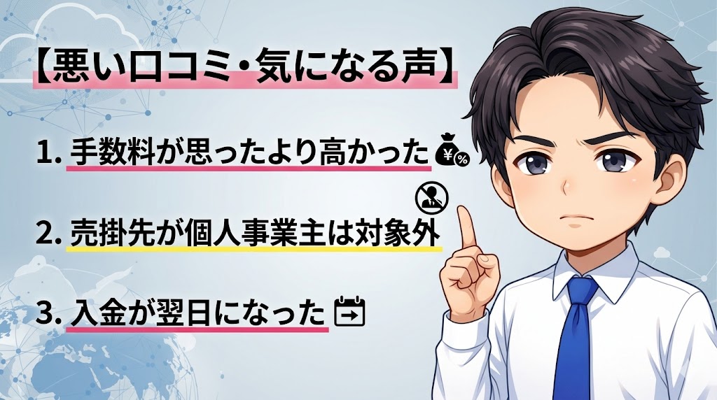 【悪い口コミ・気になる声】事前に知っておくべき3つの注意点