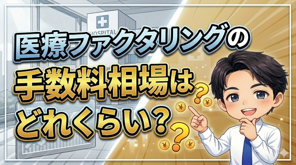 医療ファクタリングの手数料相場はどれくらい?